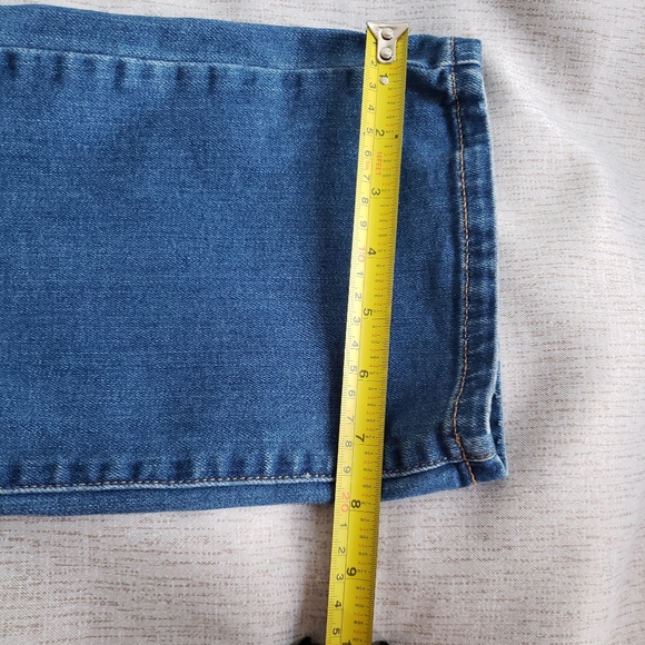 Garnet Hill Organic Cotton High Rise Straight leg Relaxed Jeans 32 Sustainable - Picture 9 of 16